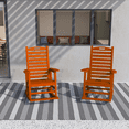 thumbnail image 6 of AreShark Oversized Rocking Chair Set of 4 Outdoor, HDPE PolyRocking Chair, All Weather Porch Rocker for Deck Patio Balcony, 380lbs, Dark Red, 6 of 10
