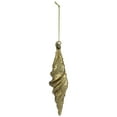 thumbnail image 4 of Northlight 8.25" Shiny Gold Textured Finial Christmas Ornament, 4 of 9