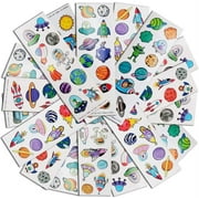 ArtCreativity Space Sticker Assortment, 100 Sticker Sheets, Assorted Designs