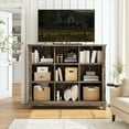 thumbnail image 2 of EnHomee 9 Cube Storage Organizer for Living Room Wooden 9-Cube Organizer for Bedroom Dark Rustic Oak, 2 of 8