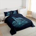 thumbnail image 4 of Manfei Teens Navy Lighthouse Full Size Comforter Sets, Nautical Sailing Bedding Comforter Set, Ocean Marine Theme Reversible Bedding Sets, Luxury Bedroom Decor, 3 Pieces, 4 of 9