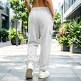 thumbnail image 5 of Guluxicc Women's Cargo Pants with Multi Pocket Loose Drawstring Elastic Waist Jogger Trousers for Jogging Everyday Wear Fall Winter, 5 of 7