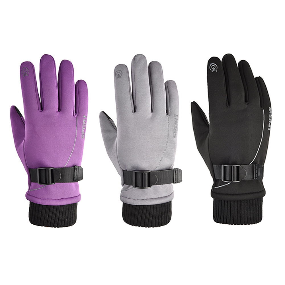 SPRING PARK Winter Gloves for Men Women Velvet Warm Water Resistant