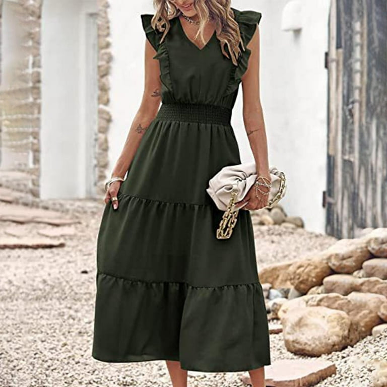 chinese dress ladies Royal Blue Pleated Sleeveless Maxi Dress  PinkBlush