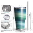 thumbnail image 6 of 30oz Green and Grey Abstract Art Artwork Tumblers Stainless Steel Tumbler with Lid and Straw,Vacuum Insulated Double Wall Travel Tumbler Cups Mug with Cleaning Brush for Coffee,Tea, 6 of 7