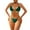 Womens Swimsuits Green, variant on ylioge Womens Bikini Sets Two Piece G-String Thongs Swimsuits Ladies Trendy Solid Color Adjustable Swimming Bathing Suits Summer