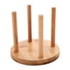 thumbnail image 5 of Organizador dispensador de vasos de papel duradero, redondo, antideslizante, ahorra espacio, estable, de madera 1 Ranura 10cm, 5 of 9