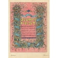 thumbnail image 2 of Karl Wiener 11x14 Gold Ornate Wood Frame and Double Matted Museum Art Print Titled - Designs Poster ‘Flowers Fixed Big Flower Flower on July 1, 1920 in the Industry Halle with Music Amusemen, 2 of 4