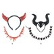 thumbnail image 3 of Halloween Demon Horn Headband and Blood Necklace Dripping Bleeding Choker Masquerade Headdress for Vampire Cosplay Costume Accessories, 3 of 5