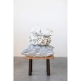 thumbnail image 3 of Creative Co-Op Cotton Pleated Pillow with Floral Pattern, 3 of 4