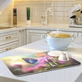 thumbnail image 6 of FREEAMG Butterfly Flower Dish Drying Mat for Kitchen Counter, Ultra Absorbent Reversible Microfiber Dishes Drying Rack Pad Heat-resistant Mats 18x24in, 6 of 7
