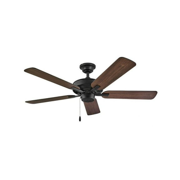 52 inch 5 Blade Ceiling Fan-Matte Black Finish Bailey Street Home 81-Bel-4466566