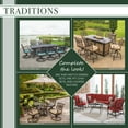 thumbnail image 4 of Hanover Traditions 5-Piece Outdoor Furniture Patio Dining Set, Cast Aluminum Chairs, 48" Round Table, 4 of 9