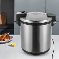 110W Electric Food Warmer 6 Gal Stainless Steel Flip Lid 154°F/162°F