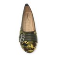 thumbnail image 2 of Victoria K Women's Camouflage Print Three Belt Straps With Buckles Ballerina Flats, 2 of 2