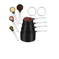 thumbnail image 1 of Tazas Cucharas Medidoras Set Medidora Acero Inoxidable 8pz C Xtellar plateado, 1 of 3