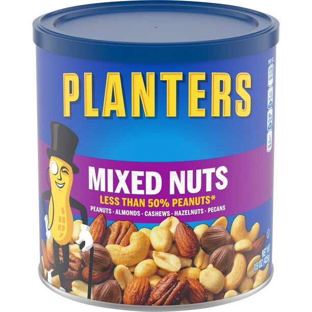Planters Mixed Nuts Less Than 50 Peanuts with Peanuts, Almonds