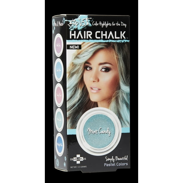 Splat Mint Candy Hair Chalk, Temporary Blue Hair Color ...