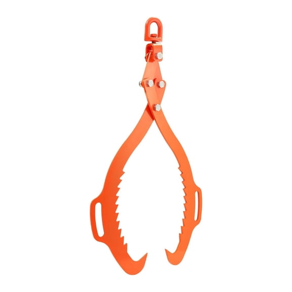 Log Lifting Tongs 32in, 2 Claw Log Grapple, Steel Log Tools - 1543lbs Capacity