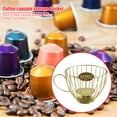 thumbnail image 3 of Panier pour Tasse à Café Plateau à Fruits Support de Rangement pour Capsules de Café (Or), 3 of 6