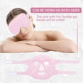 thumbnail image 4 of Cooling Eye Ice Mask for Reduce Puffiness, Puffiness Under Eyes, Sinus, Redness, Pain Relief, Dark Circles, Migraine, Hot/Cold Pack with Soft Plush Holder (Pink (1 * eye mask + 1 * face mask)), 4 of 5
