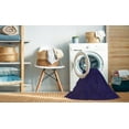 thumbnail image 2 of Ahgly Company Machine Washable Indoor Round Transitional Denim Dark Blue Area Rugs, 6' Round, 2 of 7