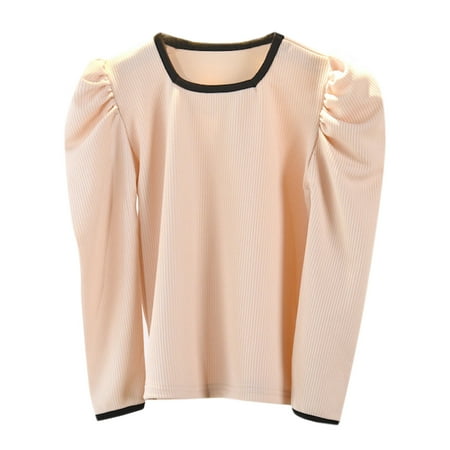 

KI-8jcuD T Shirts For Girls Toddler Kids Child Baby Girls Patchwork Long Bubble Sleeve Base Shirt Blouse Tops Outfits Clothes T Shirts Toddlers Baby Girl Long Sleeve Shirts Tops Bulk Pack Girls Size