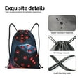 thumbnail image 5 of Bingfone Cosmic Red Sparkle Dice Drawstrings Backpacks Bags for Men Women Gym Drawstrings Bag-Small, 5 of 8