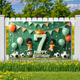 thumbnail image 4 of Colorful Design Happy 7th Birthday Banner Soccer Theme Kids Decoration Football Event Party Backdrop for Indoor Celebration Playground Photography, 4 of 7