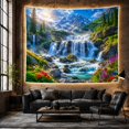thumbnail image 6 of Mountain Multi Tiered With Waterfall As, Mystical Fantasy for Space Lovers, Galaxy Room Decor, Mother's Day Gift, Tapestry Wall Hanging for Bedroom and Living Room, 6 of 7