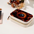 thumbnail image 7 of Halloween Eyeballs Velvet Travel Organizer with Removable Compartment - Portable Jewelry Necklace Organizer Box - Gift, 7 of 7