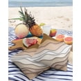 thumbnail image 4 of Outdoor Throw Pillow Cover Abstract Modern Ocean Sea Beach Waterproof Cushion Covers 2 Pack Brown Beige Color Gradient Art Pillow Cases Home Decoration for Patio Garden Couch Sofa, 4 of 7
