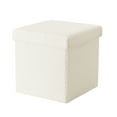 thumbnail image 2 of Mainstays Collapsible Storage Ottoman, Cream, 2 of 7
