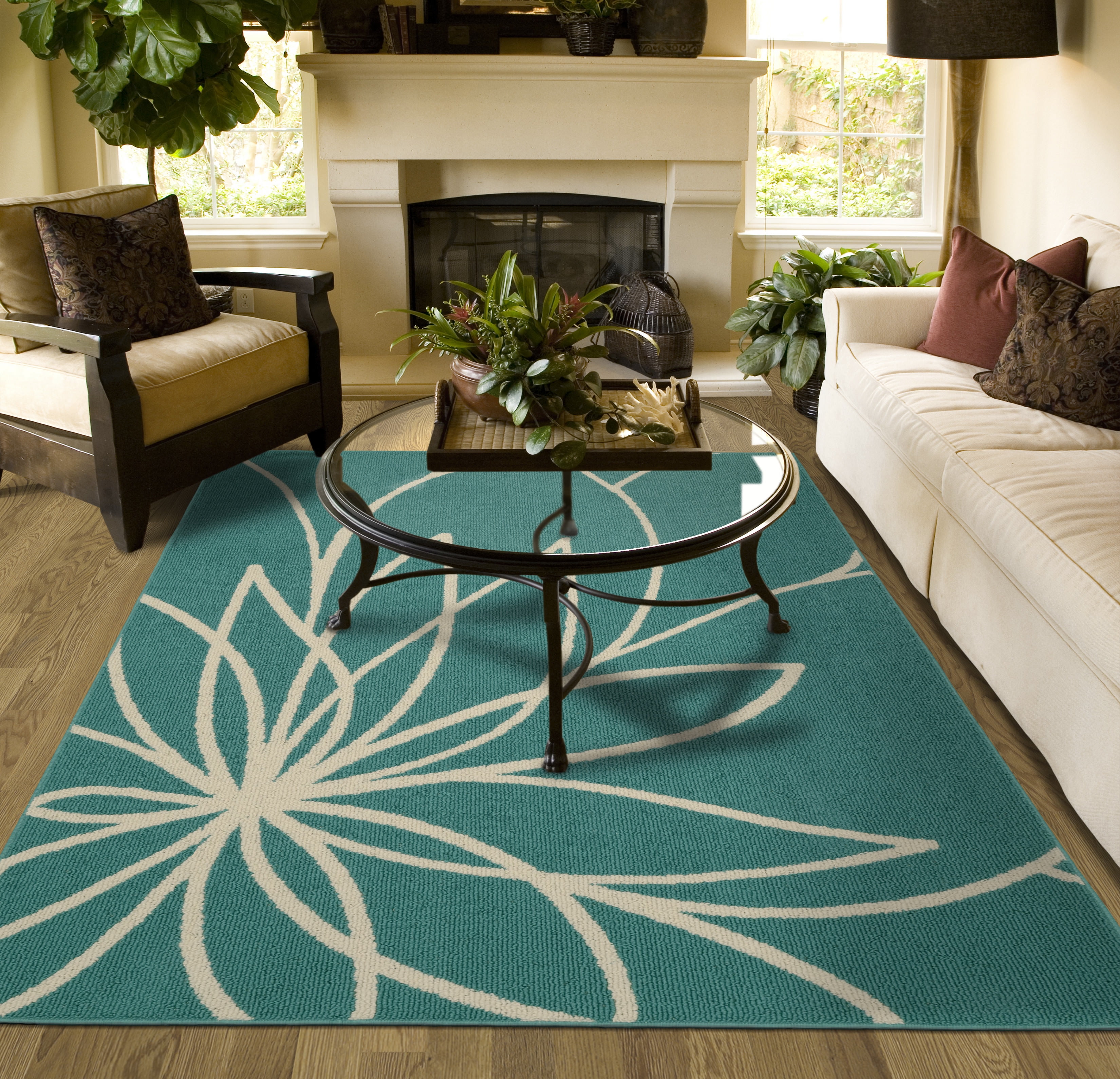 Garland Rug Grand Floral Area Rug - Walmart.com