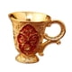 thumbnail image 4 of Copa en relieve, copas retro, copas portátiles decorativas de estilo europeo, copas de vino Rojo áureo, 4 of 9
