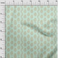 thumbnail image 3 of oneOone Cotton Cambric Aquamarine Fabric Asian Traditional Paisley Fabric For Sewing Printed Craft Fabric By The Yard 42 Inch Wide, 3 of 4