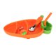thumbnail image 1 of Juego De Alimentación De Silicona Para Bebé, Juego De Suministros De Alimentación En Forma De Zanahoria Con Tenedor, Cuchara, Cepillo De Limpieza De Paja Para Niños, 1 of 7