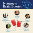 thumbnail image 6 of Brain Supplements Gummies - 3X Strength Brain Gummy Vitamin Plus Nootropics For Memory, Focus, Concentration - Phosphatidylserine, B6, B12 & Nootropic, Clarity Support Supplement - 60 Gummies, 6 of 10