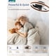 thumbnail image 4 of Ventilador de techo LEDIARY, 50 cm, LED, mando a distancia, color nogal, 110 V, 4 of 7
