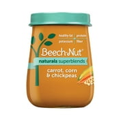 Beech-Nut Naturals Superblends Stage 3, Carrot Corn & Chickpea Baby Food, 4 oz Jar