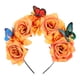 thumbnail image 1 of Diadema floral para fiesta de té, diadema con flores simuladas y mariposas, decoración para el tocado, 1 of 6