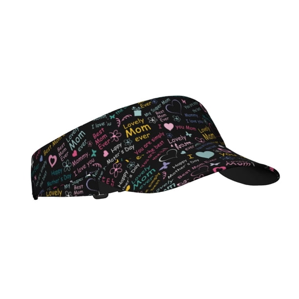 Balery I love you Mom Gorra deportiva con visera ajustable para mujer y hombre (talla única)
