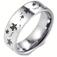 thumbnail image 2 of [8mm Stainless Steel Sea Turtle] Men's Stainless Steel Sea Turtle Ring - 8mm Silvery, Perfect for Wedding Anniversary, Valentine's Day & Father's Gift,11, 2 of 5