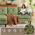 thumbnail image 4 of Soscana Sectional Sofa Set with Storage Ottoman and Accent Chair,Living Room 3 Seat L Shaped Couch and Single Chair Armchair,Living Room Furniture Set for Home Apartment Office Studio, 4 of 7