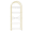 Gold + White, variant on CazToi Arched Bookshelf, 5-Tier Tall Bookcase, Modern Freestanding Open Display Storage Rack