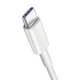 thumbnail image 5 of Methold Cable USB C de súper rápido 5A para P30 P20 Lite para Mi 9 8 carga rápida 3,0 tipo C carga para S10 9 blanco 0.25 m 2Conjunto, 5 of 6