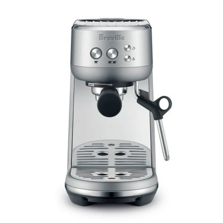Breville Bambino Stainless Steel Espresso Maker Silver BES450BSS: 15 Bars Pressure, Milk Frother, Dishwasher-Safe Parts