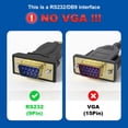 thumbnail image 2 of Cable de serie USB tipo C a RS232 DB9, conjunto de chips FTDI OIKWAN, 2 of 9