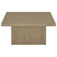 thumbnail image 3 of Coaster Devar Square Engineered Wood Cocktail Coffee Table in Latte, 3 of 8