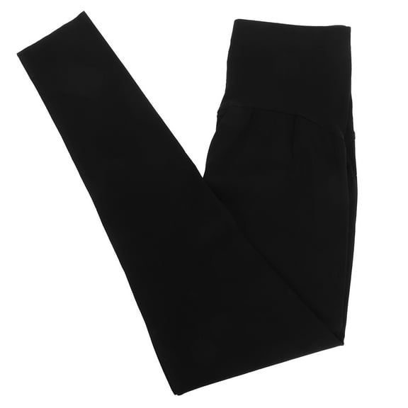 ELAYARD Leggings Maternity Black Seamless Polyurethane Fibre 1Pcs Waist Support for Indoor Outdoor Activities